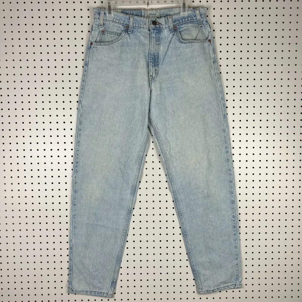 Levi's‎ 550 Light Wash Vintage Jeans 32x32 DOUBLE ORANGE TAB Worn 90s RARE